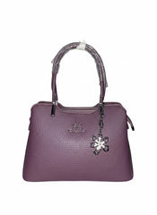 Elegant Purple Leather Handbag for Women