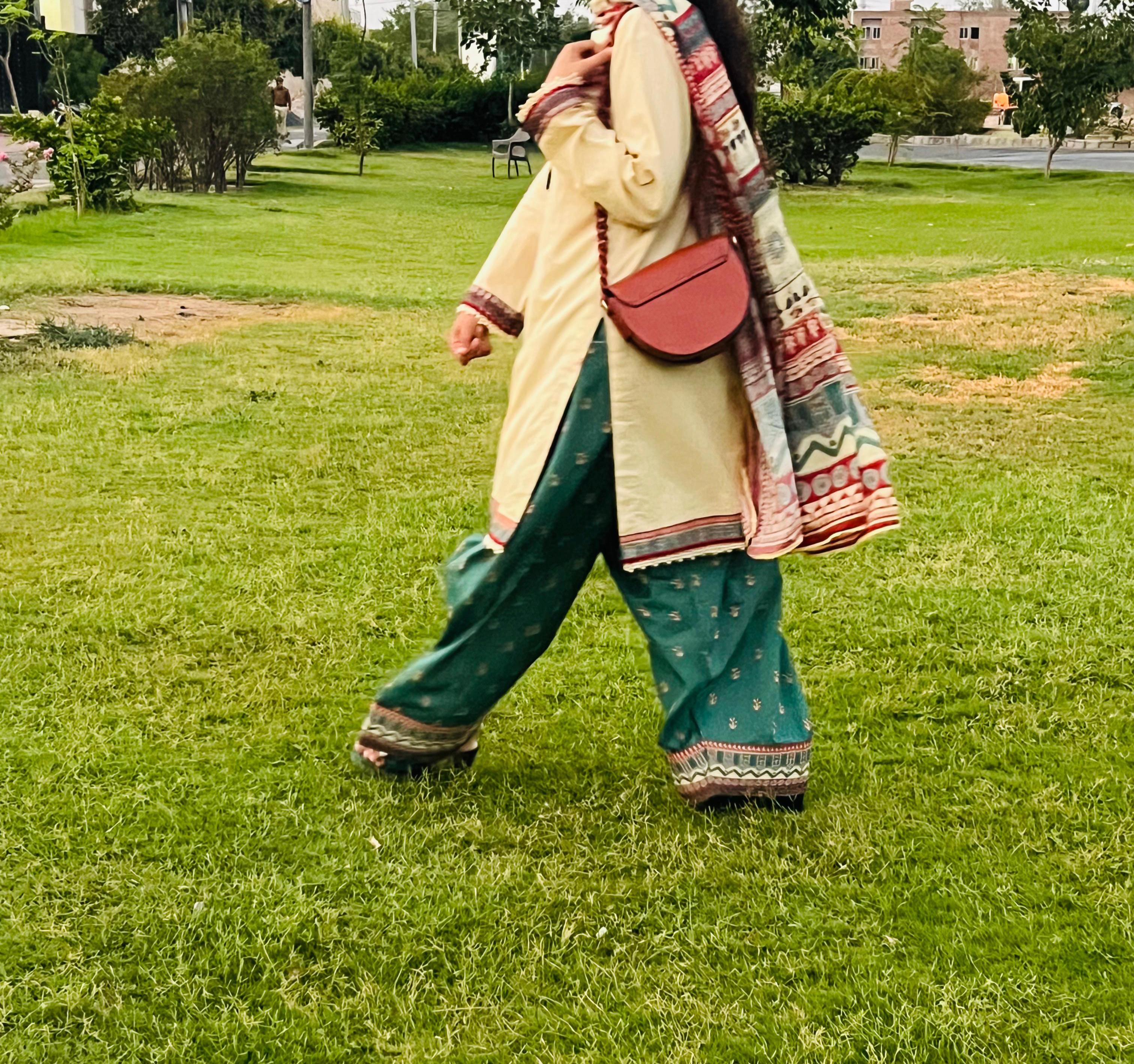 Ethnic Elegance Printed Suit Three Piece